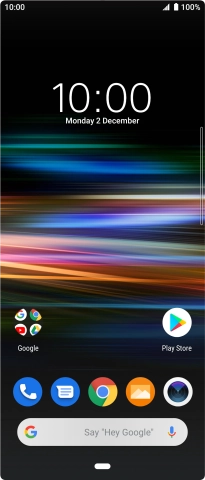Slide your finger upwards on the screen. Slide your finger upwards on the screen.