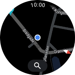 Press the search icon. Press the search icon.
