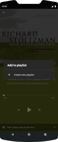 Press Create new playlist. Press Create new playlist.