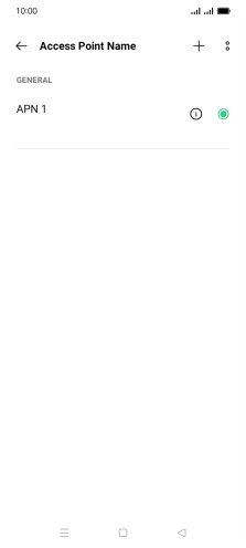 Press the new data connection icon. Press the new data connection icon.