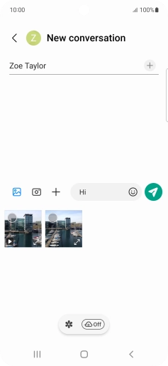 Press the gallery icon and go to the required folder. Press the gallery icon and go to the required folder.