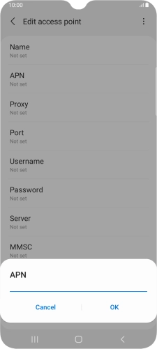 Key in everywhere and press OK. Key in everywhere and press OK.