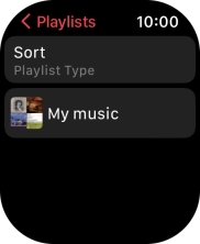 Press the required playlist. Press the required playlist.