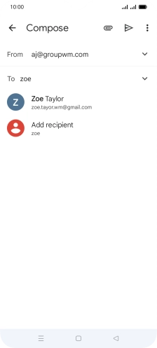 Press the required contact. Press the required contact.