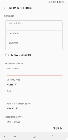 Press the drop down list below Press the drop down list below