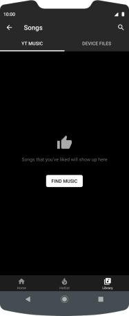 Press DEVICE FILES and go to the required audio file. Press DEVICE FILES and go to the required audio file.