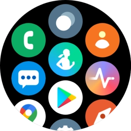 Press the message icon. Press the message icon.