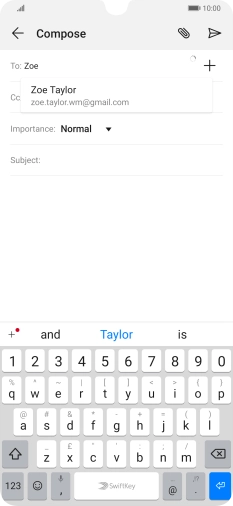 Press the required contact. Press the required contact.