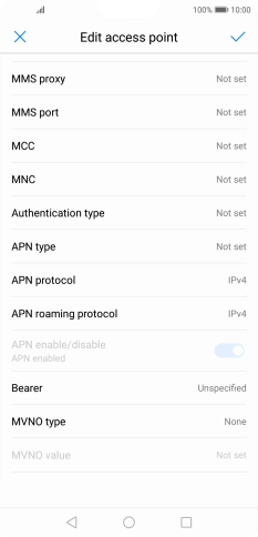 Press MMS proxy.