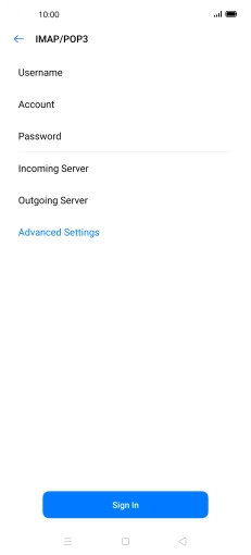 Press Advanced Settings. Press Advanced Settings.