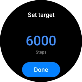 Slide your finger up or down on the screen to select the required goal. Slide your finger up or down on the screen to select the required goal.