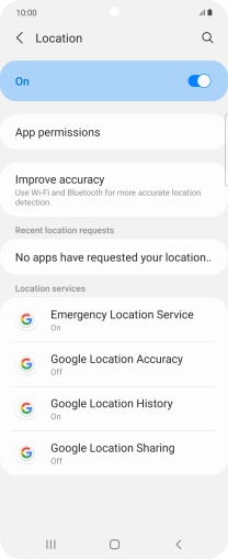 Press App permissions. Press App permissions.
