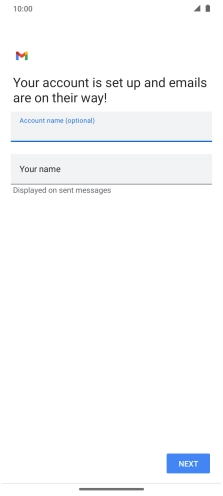 Press Your name and key in the required sender name. Press Your name and key in the required sender name.