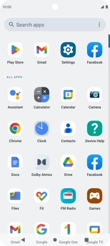 Press Gmail. Press Gmail.