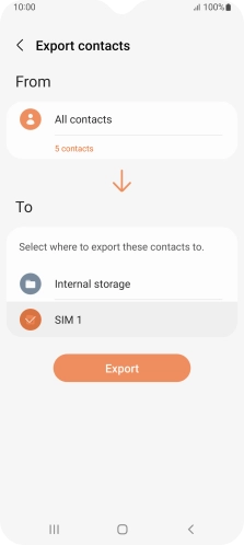 Press Export. Press Export.