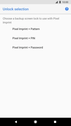 Press the required phone lock code and follow the instructions on the screen to create an additional phone lock code.