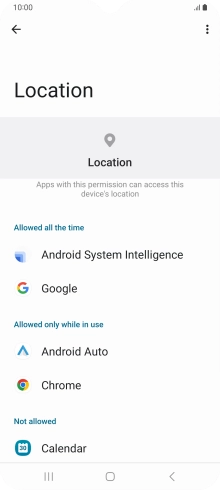 Press the required app. Press the required app.