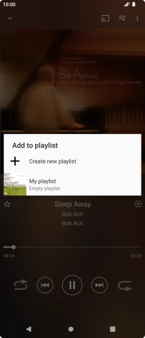 Press Create new playlist. Press Create new playlist.