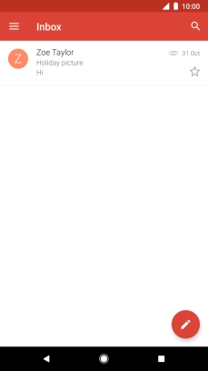 Press the new email message icon.