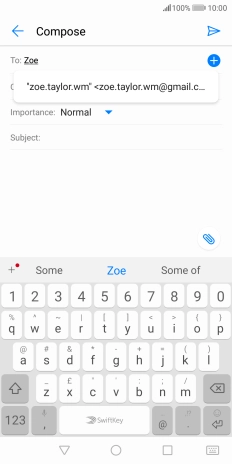 Press the required contact. Press the required contact.