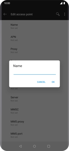 Key in EE MMS and press OK. Key in EE MMS and press OK.