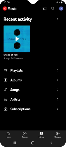 Press the required category and go to the required audio file. Press the required category and go to the required audio file.