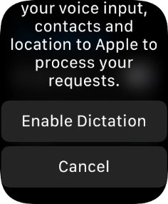 Press Enable Dictation. Press Enable Dictation.
