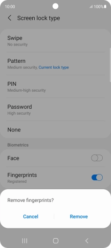 Press Remove. Press Remove.