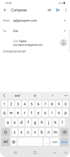 Press the required contact. Press the required contact.