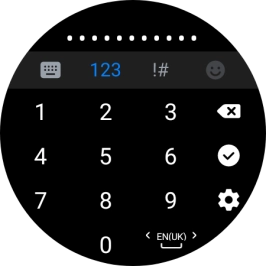 Key in the password for the Wi-Fi network and press the confirm icon. Key in the password for the Wi-Fi network and press the confirm icon.