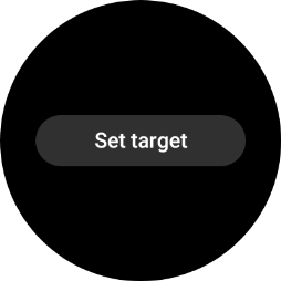 Press Set target. Press Set target.