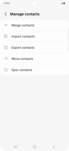 Press Import contacts. Press Import contacts.