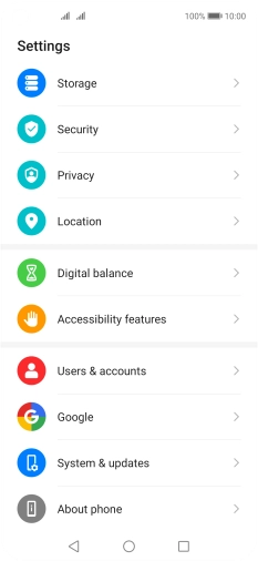 Press Users & accounts. Press Users & accounts.