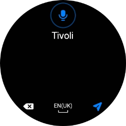 Press the navigation icon. Press the navigation icon.