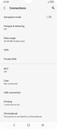 Press Hotspot & tethering. Press Hotspot & tethering.