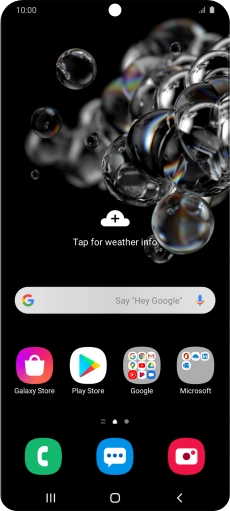 Slide two fingers downwards starting from the top of the screen. Slide two fingers downwards starting from the top of the screen.