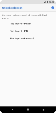 Press the required phone lock code and follow the instructions on the screen to create an additional phone lock code.