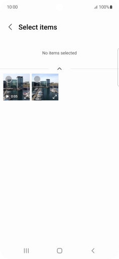 Press the required picture. Press the required picture.
