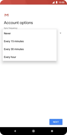 Press the required setting. Press the required setting.