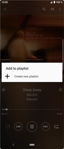 Press Create new playlist. Press Create new playlist.