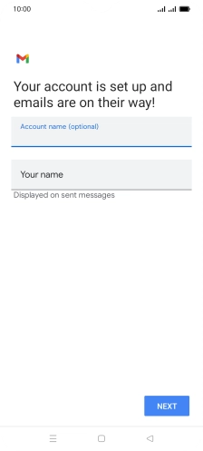 Press Your name and key in the required sender name. Press Your name and key in the required sender name.