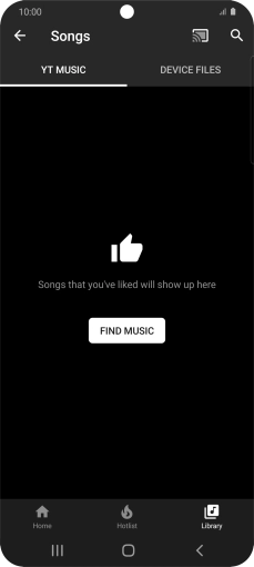 Press DEVICE FILES and go to the required audio file. Press DEVICE FILES and go to the required audio file.