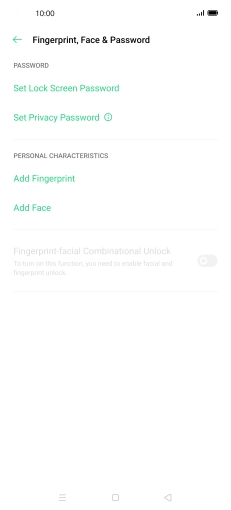 Press Add Fingerprint. Press Add Fingerprint.