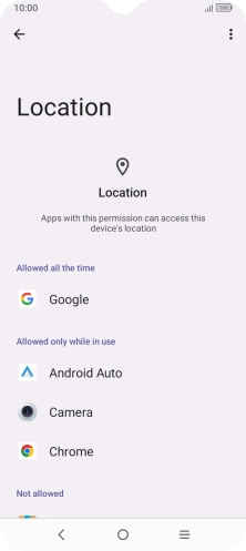Press the required app. Press the required app.