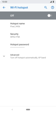 Press Hotspot name. Press Hotspot name.