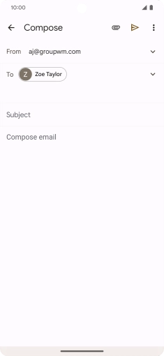 Press Subject and key in the required subject. Press Subject and key in the required subject.