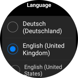 Press the required language. Press the required language.