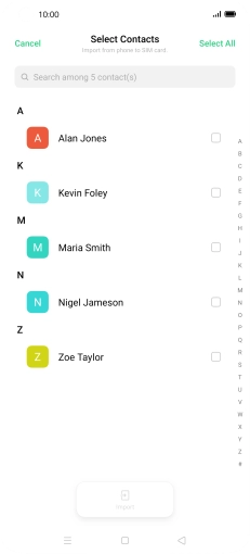Press Select All. Press Select All.