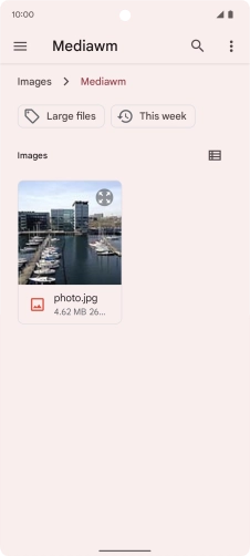 Press the required file. Press the required file.