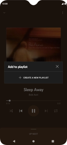 Press CREATE A NEW PLAYLIST. Press CREATE A NEW PLAYLIST.